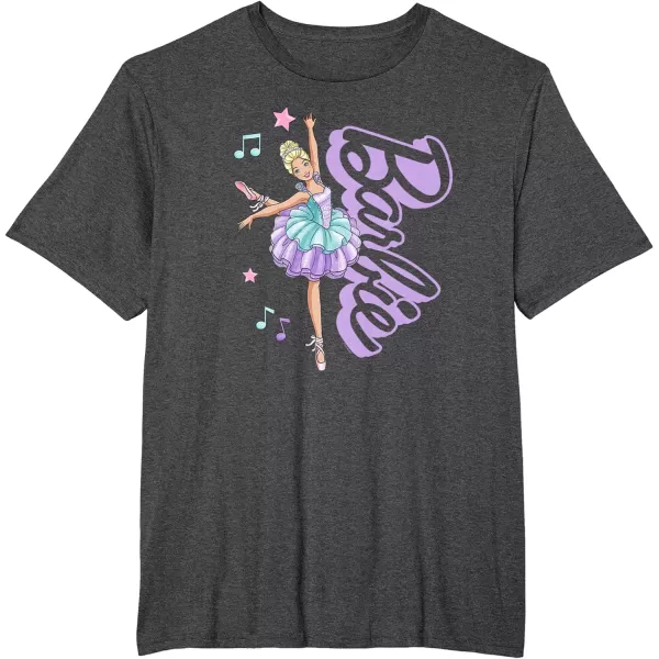 Barbie  Barbie Ballerina  Love Ballet TShirtDark Heather Grey