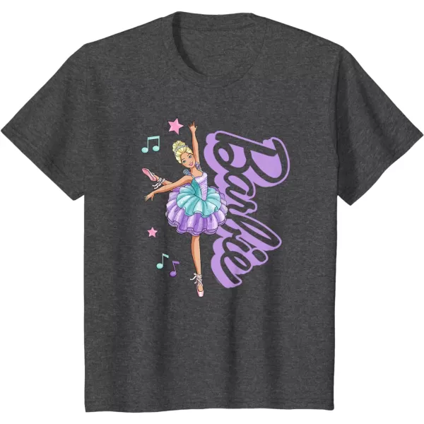 Barbie  Barbie Ballerina  Love Ballet TShirtDark Heather Grey