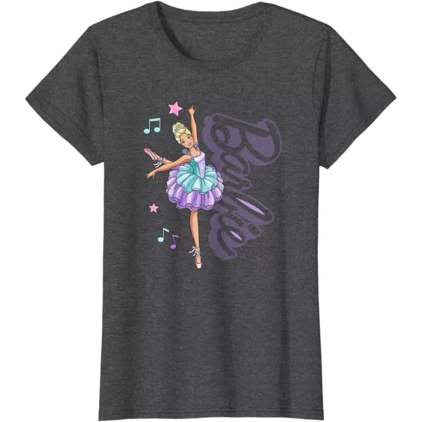 Barbie  Barbie Ballerina  Love Ballet TShirtDark Heather Grey