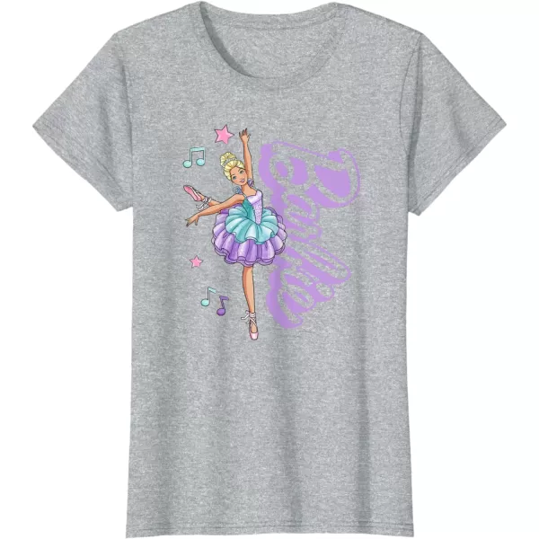 Barbie  Barbie Ballerina  Love Ballet TShirtHeather Grey