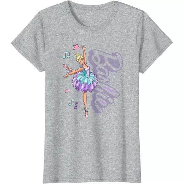 Barbie  Barbie Ballerina  Love Ballet TShirtHeather Grey