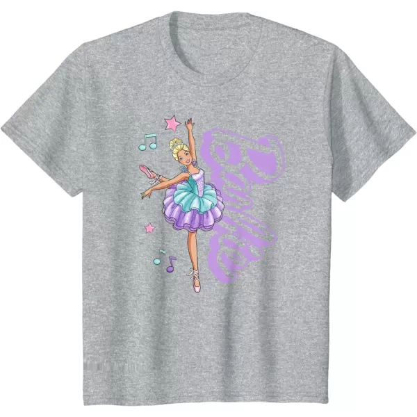 Barbie  Barbie Ballerina  Love Ballet TShirtHeather Grey