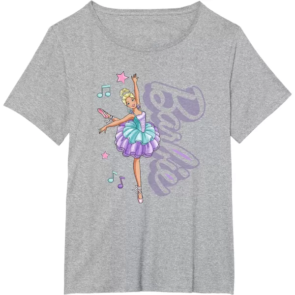 Barbie  Barbie Ballerina  Love Ballet TShirtHeather Grey