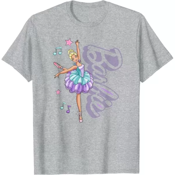 Barbie  Barbie Ballerina  Love Ballet TShirtHeather Grey