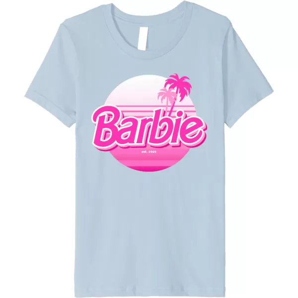 Barbie  Barbie Summer Logo Premium TShirtBaby Blue