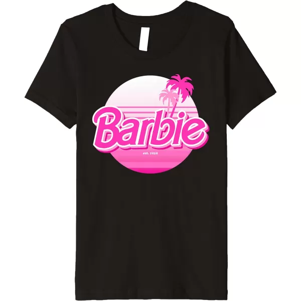 Barbie  Barbie Summer Logo Premium TShirtBlack