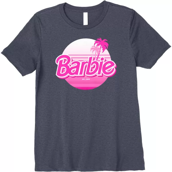 Barbie  Barbie Summer Logo Premium TShirtHeather Blue