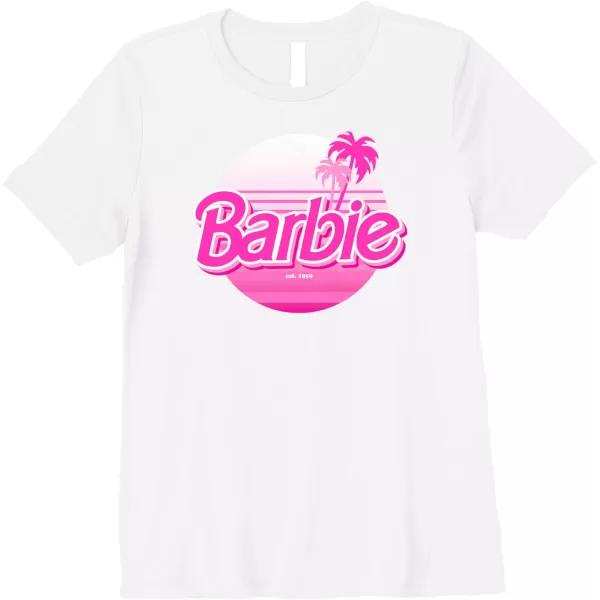 Barbie  Barbie Summer Logo Premium TShirtWhite