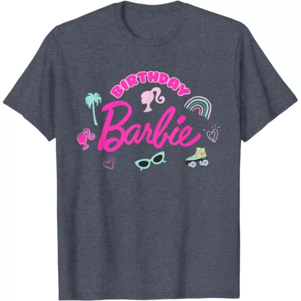 Barbie  Birthday Barbie Icons TShirtHeather Blue