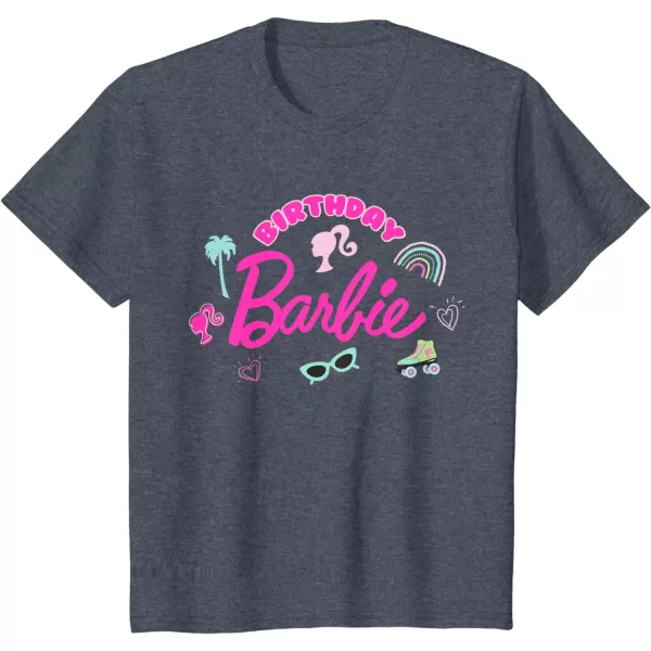 Barbie  Birthday Barbie Icons TShirtHeather Blue