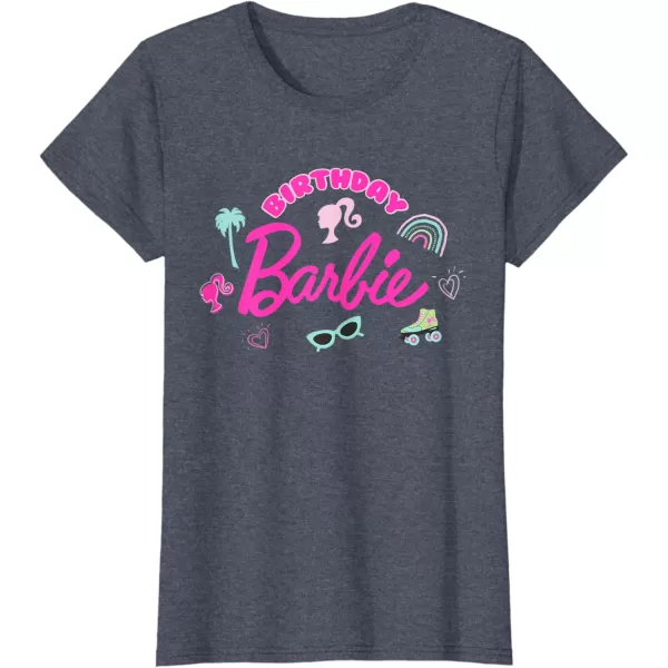 Barbie  Birthday Barbie Icons TShirtHeather Blue