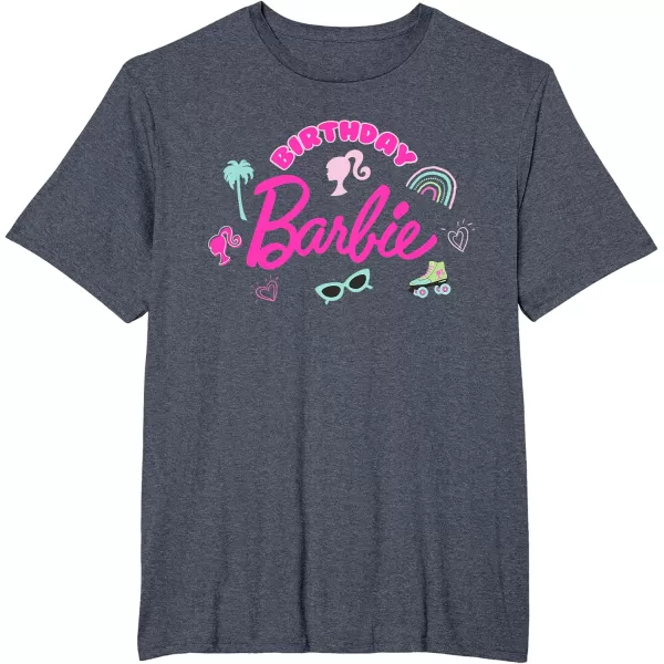 Barbie  Birthday Barbie Icons TShirtHeather Blue