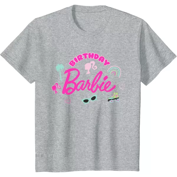 Barbie  Birthday Barbie Icons TShirtHeather Grey