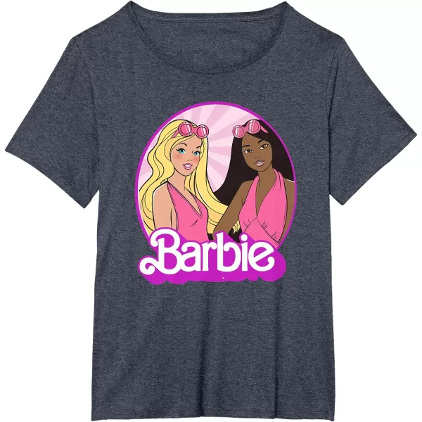 Barbie  Summer  Friendship TShirtHeather Blue