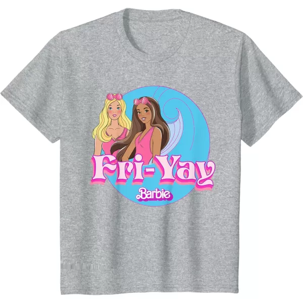 Barbie  Summer FriYay TShirtHeather Grey