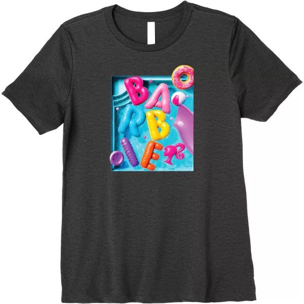 Barbie  Summer Pool Fun Premium TShirtDark Heather Grey