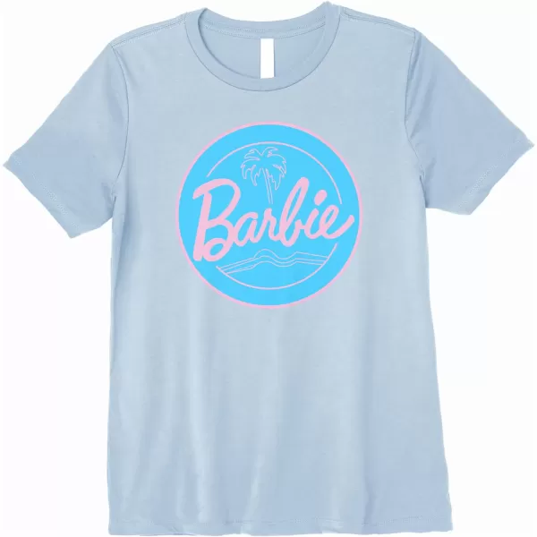 Barbie  Summer of Palm Trees Premium TShirtBaby Blue