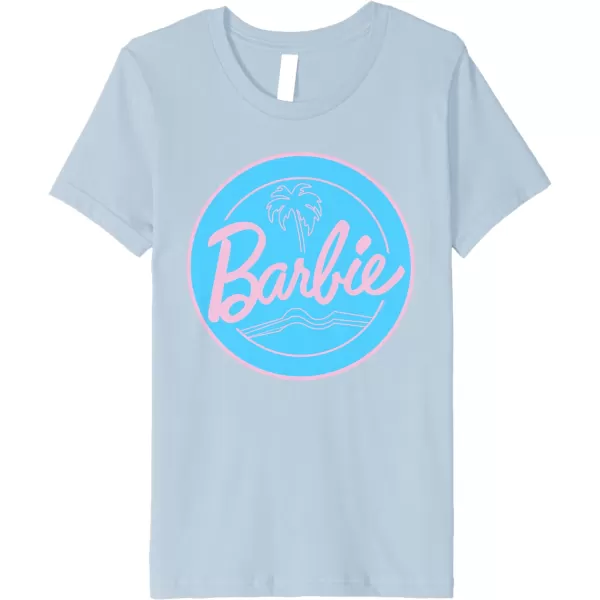 Barbie  Summer of Palm Trees Premium TShirtBaby Blue