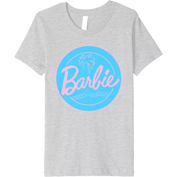 Barbie  Summer of Palm Trees Premium TShirtHeather Grey