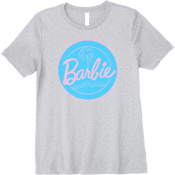 Barbie  Summer of Palm Trees Premium TShirtHeather Grey