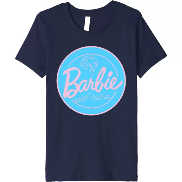 Barbie  Summer of Palm Trees Premium TShirtNavy Blue