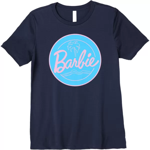 Barbie  Summer of Palm Trees Premium TShirtNavy Blue