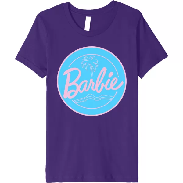 Barbie  Summer of Palm Trees Premium TShirtPurple