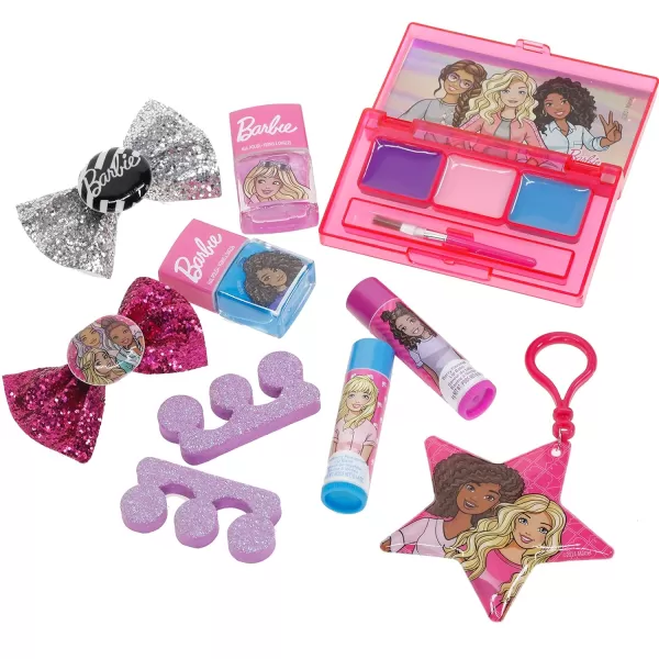 Barbie  Townley Girl Backpack Cosmetic Makeup Gift Bag Set 12 Pcs includes Lip Gloss Nail Polish amp Hair Accessories for Kids Teen Tween Girls Ages 3 perfect for Parties Sleepovers and MakeoversBarbie  Townley Girl Backpack Cosmetic Makeup Gift Bag Set 12 Pcs includes Lip Gloss Nail Polish amp Hair Accessories for Kids Teen Tween Girls Ages 3 perfect for Parties Sleepovers and Makeovers