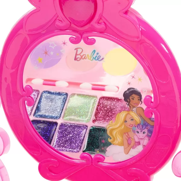 Barbie  Townley Girl Cosmetic Vanity Compact Makeup Set with Light amp Builtin Music Includes Lip Gloss Shimmer Compact amp Brushes for Kids Girls Ages 3 Perfect for Parties Sleepovers amp MakeoversBarbie  Townley Girl Cosmetic Vanity Compact Makeup Set with Light amp Builtin Music Includes Lip Gloss Shimmer Compact amp Brushes for Kids Girls Ages 3 Perfect for Parties Sleepovers amp Makeovers