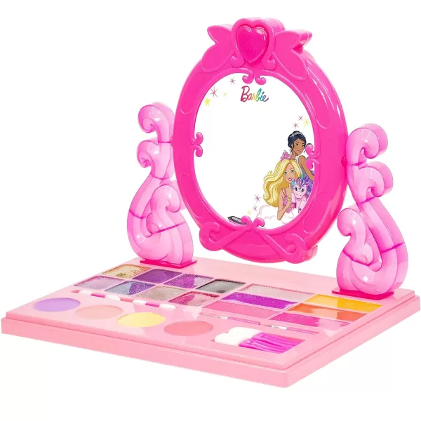 Barbie  Townley Girl Cosmetic Vanity Compact Makeup Set with Light amp Builtin Music Includes Lip Gloss Shimmer Compact amp Brushes for Kids Girls Ages 3 Perfect for Parties Sleepovers amp MakeoversBarbie  Townley Girl Cosmetic Vanity Compact Makeup Set with Light amp Builtin Music Includes Lip Gloss Shimmer Compact amp Brushes for Kids Girls Ages 3 Perfect for Parties Sleepovers amp Makeovers