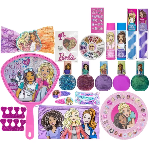 Barbie  Townley Girl Mega Cosmetic Makeup Gift bag Set includes Lip Gloss Nail Polish amp Hair Accessories and more for Kids Girls Ages 3 perfect for Parties Sleepovers and MakeoversBarbie  Townley Girl Mega Cosmetic Makeup Gift bag Set includes Lip Gloss Nail Polish amp Hair Accessories and more for Kids Girls Ages 3 perfect for Parties Sleepovers and Makeovers