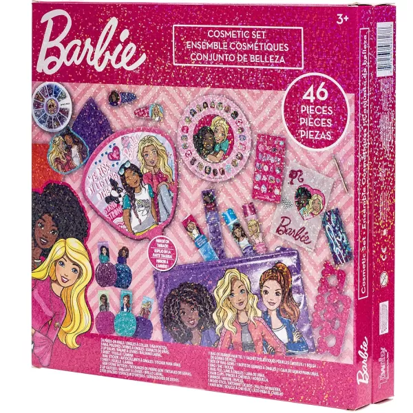 Barbie  Townley Girl Mega Cosmetic Makeup Gift bag Set includes Lip Gloss Nail Polish amp Hair Accessories and more for Kids Girls Ages 3 perfect for Parties Sleepovers and MakeoversBarbie  Townley Girl Mega Cosmetic Makeup Gift bag Set includes Lip Gloss Nail Polish amp Hair Accessories and more for Kids Girls Ages 3 perfect for Parties Sleepovers and Makeovers