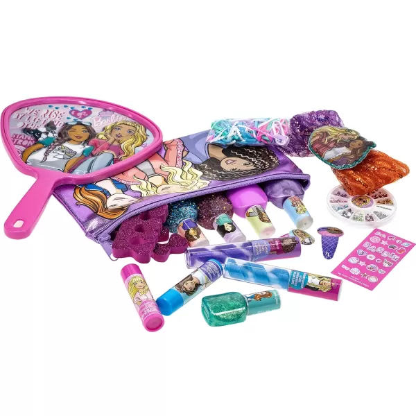 Barbie  Townley Girl Mega Cosmetic Makeup Gift bag Set includes Lip Gloss Nail Polish amp Hair Accessories and more for Kids Girls Ages 3 perfect for Parties Sleepovers and MakeoversBarbie  Townley Girl Mega Cosmetic Makeup Gift bag Set includes Lip Gloss Nail Polish amp Hair Accessories and more for Kids Girls Ages 3 perfect for Parties Sleepovers and Makeovers