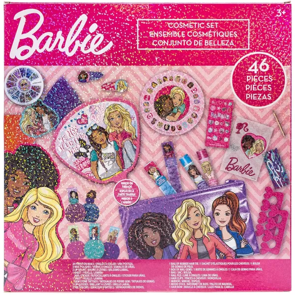 Barbie  Townley Girl Mega Cosmetic Makeup Gift bag Set includes Lip Gloss Nail Polish amp Hair Accessories and more for Kids Girls Ages 3 perfect for Parties Sleepovers and MakeoversBarbie  Townley Girl Mega Cosmetic Makeup Gift bag Set includes Lip Gloss Nail Polish amp Hair Accessories and more for Kids Girls Ages 3 perfect for Parties Sleepovers and Makeovers