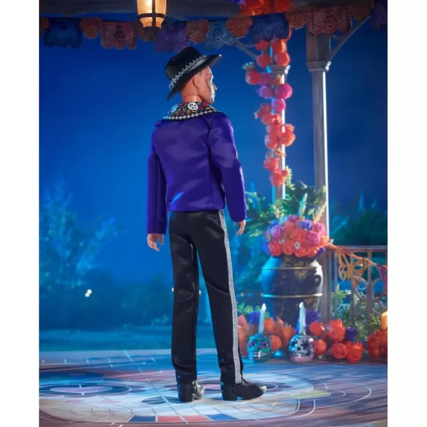 Barbie 2023 Da De Muertos Ken Doll Wearing Blue Jacket and Black Hat Barbie Signature CollectibleBarbie 2023 Da De Muertos Ken Doll Wearing Blue Jacket and Black Hat Barbie Signature Collectible