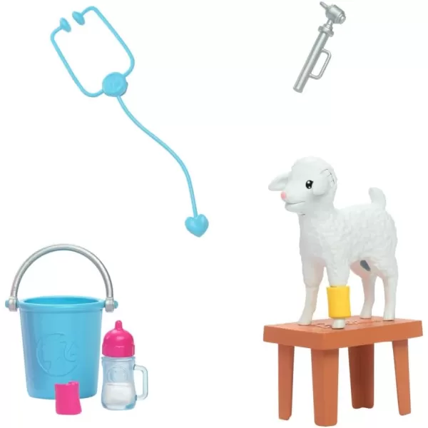 Barbie 65th Anniversary Doll  10 Accessories Farm Veterinarian Set with Blonde Vet Doll Lamb with Moving Ears  MoreFarm Vet