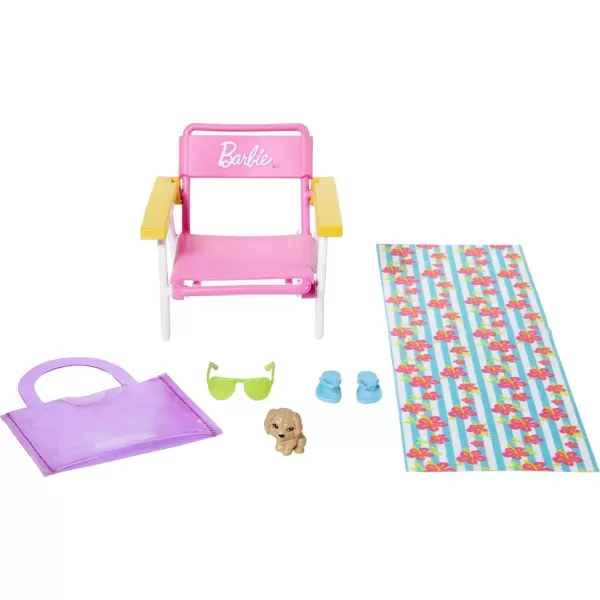 Barbie Accessory Pack Bundle with 3 Accessory Sets Themed to Lounging Beach Day amp Pet Playdate with 4 Pets and 15 Accessories Gift for 3 to 7 Year OldsBarbie Accessory Pack Bundle with 3 Accessory Sets Themed to Lounging Beach Day amp Pet Playdate with 4 Pets and 15 Accessories Gift for 3 to 7 Year Olds