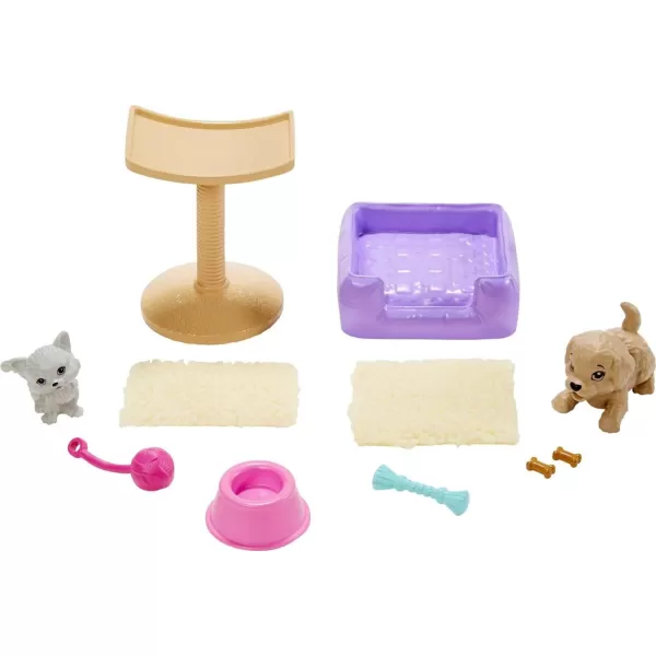 Barbie Accessory Pack Bundle with 3 Accessory Sets Themed to Lounging Beach Day amp Pet Playdate with 4 Pets and 15 Accessories Gift for 3 to 7 Year OldsBarbie Accessory Pack Bundle with 3 Accessory Sets Themed to Lounging Beach Day amp Pet Playdate with 4 Pets and 15 Accessories Gift for 3 to 7 Year Olds