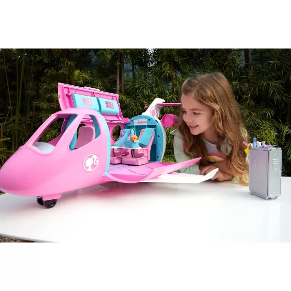 Barbie Airplane Playset Dreamplane with 15 Accessories Including Puppy Snack Cart Reclining Seats and More Amazon ExclusiveDreamPlane