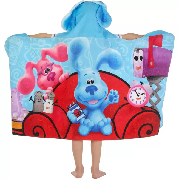 Barbie BathPoolBeach Soft Cotton Terry Hooded Towel Wrap 24 in x 50 in By Franco Kids24 in x 50 in Blues Clues