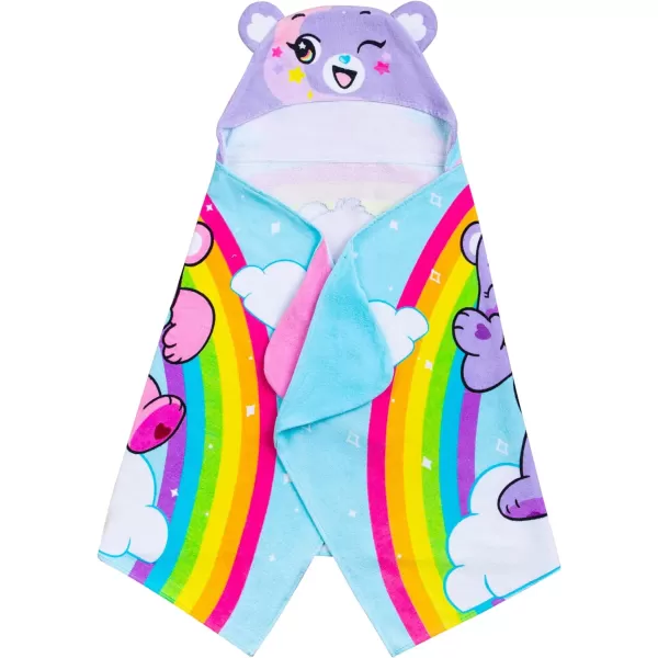 Barbie BathPoolBeach Soft Cotton Terry Hooded Towel Wrap 24 in x 50 in By Franco Kids24 in x 50 in Care Bears