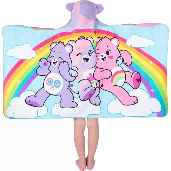 Barbie BathPoolBeach Soft Cotton Terry Hooded Towel Wrap 24 in x 50 in By Franco Kids24 in x 50 in Care Bears