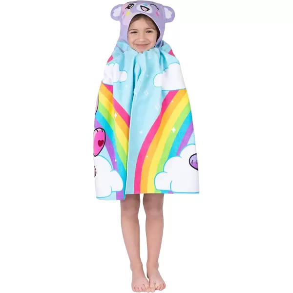 Barbie BathPoolBeach Soft Cotton Terry Hooded Towel Wrap 24 in x 50 in By Franco Kids24 in x 50 in Care Bears