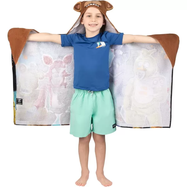 Barbie BathPoolBeach Soft Cotton Terry Hooded Towel Wrap 24 in x 50 in By Franco Kids24 in x 50 in Five Nights at Freddys