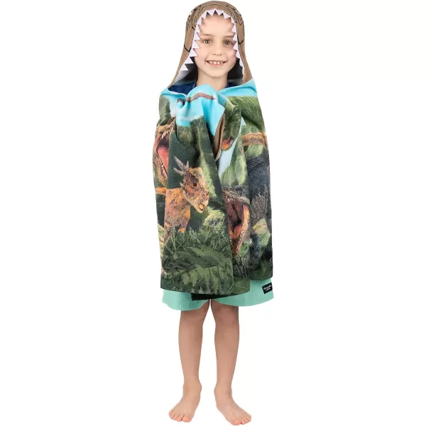 Barbie BathPoolBeach Soft Cotton Terry Hooded Towel Wrap 24 in x 50 in By Franco Kids24 in x 50 in Jurassic World Dominion