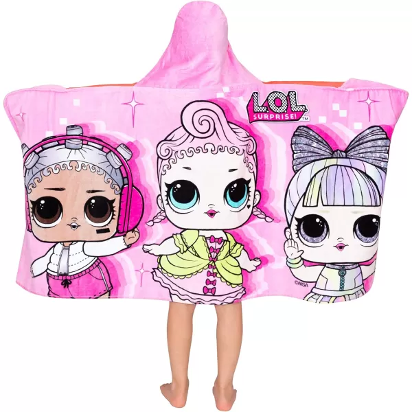 Barbie BathPoolBeach Soft Cotton Terry Hooded Towel Wrap 24 in x 50 in By Franco Kids24 in x 50 in Lol Surprise