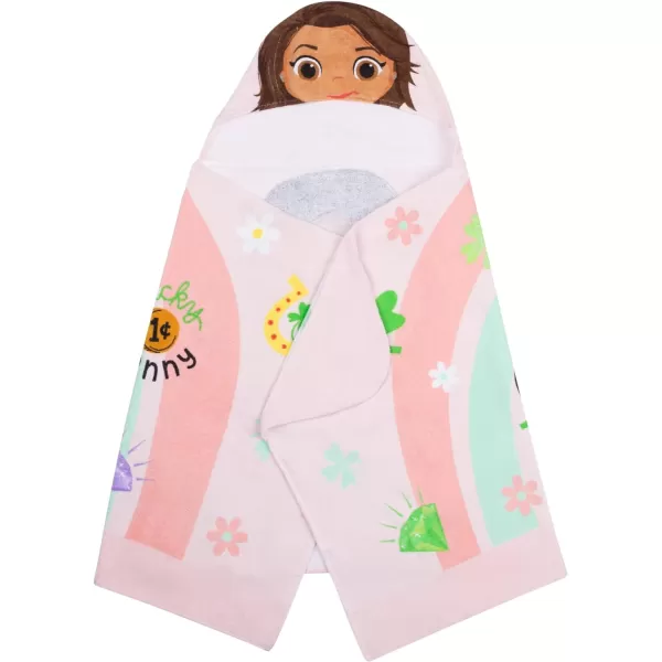 Barbie BathPoolBeach Soft Cotton Terry Hooded Towel Wrap 24 in x 50 in By Franco Kids24 in x 50 in Luck