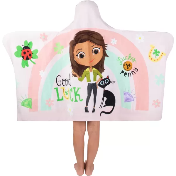 Barbie BathPoolBeach Soft Cotton Terry Hooded Towel Wrap 24 in x 50 in By Franco Kids24 in x 50 in Luck