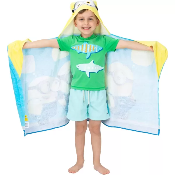 Barbie BathPoolBeach Soft Cotton Terry Hooded Towel Wrap 24 in x 50 in By Franco Kids24 in x 50 in Minions the Rise of Gru