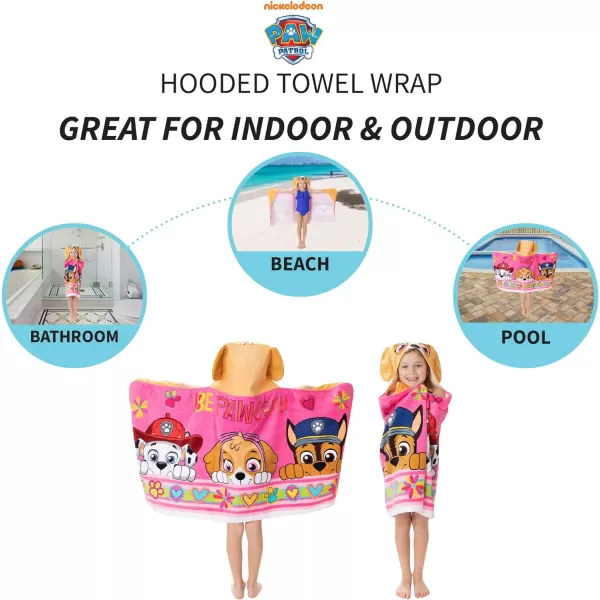 Barbie BathPoolBeach Soft Cotton Terry Hooded Towel Wrap 24 in x 50 in By Franco Kids24 in x 50 in Multicolors